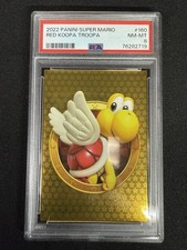 2022 Panini Super Mario Red Koopa Paratroopa Golden #160 PSA Graded 8 picture