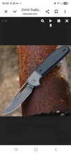CIVIVI Trailblazer XL, Damascus, Black Carbon Fiber, New – Open Box picture