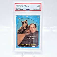 1987 Topps ALF #4 You Have a Cat Snack PSA 9 Pop 2 None Higher picture