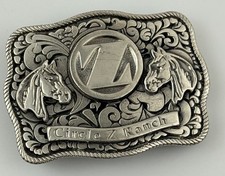 Circle Z Dude Ranch Western Heritage Belt Buckle Rodeo Horse Patagonia Arizona picture