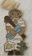 St Andrews Abbey Ceramic Clay St. Jude Handmade CA Monks Vintage 9” 1981 Negan picture