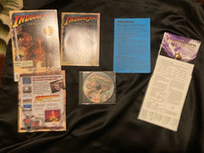 Indiana Jones and the Fate of Atlantis PC CD-ROM Complete Manual Box Flat Insert picture