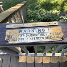 Vintage Warning Sign