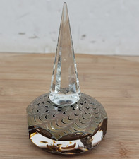 1995 - Craig Zweifel EMPTY Glass Art Perfume Bottle with Stopper - Damaged picture