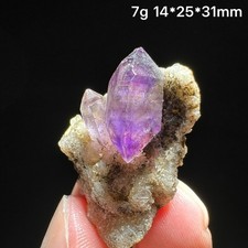 Natural Super Seven Amethyst Quartz Crystal Cluster on Matrix Mineral Specimen picture