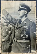 WWII German Officer Reinhard Heydrich Vintage Photo, Historical Militaria picture
