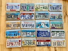 100 License Plates From 20 Different States (5 of Each State Shown) picture