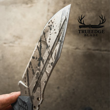 Custom Handcrafted Santa Knife–Black Micarta Outdoor Utility Tool For Gift idea. picture