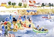Oil painting The-Cove-Maurice-Prendergast-oil-painting- impression landscape art picture