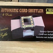 CHH GAMES AUTOMATIC CARD SHUFFLER 4 DECKS CASINO STYLE New In Box picture