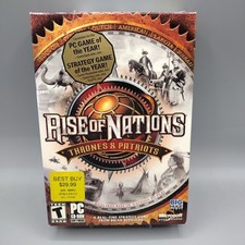 Rise of Nations: Thrones and Patriots (PC, 2004) Expansion Box, New & Sealed picture