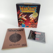 USED - Clam Shell Box - Warcraft: Orcs & Humans Big Box PC Game (1994, Blizzard) picture