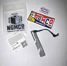 Nice Guy Machine Co. NGMCo. Titanium Chubby ATT Pry Bar Bottle Opener  EDC - USA picture