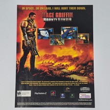 Mace Griffin Bounty Hunter Xbox PS2 GameCube Hunt Them Down Print Ad/Poster picture