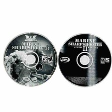 The Marine Sharpshooter 1 & 2 (PC, 2-Disc Set, 2005) NEW *DISC ONLY* picture