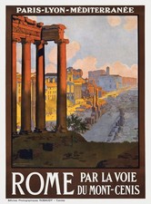 Vintage Rome Italy Travel Art Poster Print picture