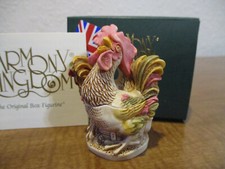 Harmony Kingdom Lords of the Roost Crowing Roosters UK Made Box Figurine picture
