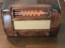 Vintage PHILCO TRANSITONE RADIO PT3 - 1942 Wooden Tabletop Tube Radio - WORKS picture