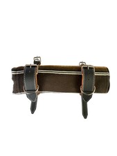 MOTORCYCLE BELT BLANKET HOLDER BIKER, MEXICAN,HAND MADE, BROWN picture