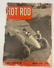 Hot Rod Magazine August 1949 Bill Burke Belly Tank Racer picture