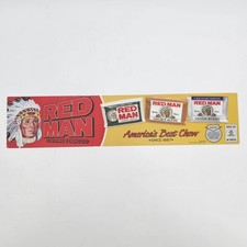 Red Man Chewing Tobacco Plastic Advertising Case Insert Sign 18