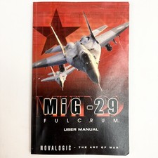 Russian MiG-29 Fulcrum Novalogic Art Of War PC Video Game 1998 Users Manual picture