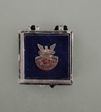 Eagle Crest 15Years Selective Service Pinback Lapel Pin w/ Blue Presentation Box picture