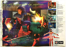Vintage Fold-out Poster 1998 Sin PC Game Original Print Ad Promo Art picture
