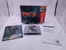 Turok 2: Seeds of Evil (Nintendo 64, 1998) Boxed W/ Poster picture