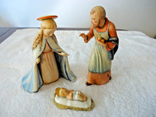 GOEBLE HUMMEL 3 PIECE SET MARY & BABY JUSUS  214A  AND JOSEPH 214B WEST GERMANY picture