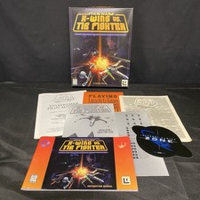 Star Wars: X-Wing vs. TIE Fighter (PC, 1997) LucasArts Box & Manuals Only picture