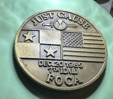 Operation Just Cause 5th BN 21th Infantry 7th Infantry Div. Challenge Coin picture