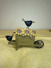 Blossom Bucket B Lloyd 2006 Crows In Wheel Barrow Sunflower NOS RARE picture