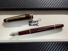 Montblanc Meisterstück 144 Bordeaux Bicolor F Fountain Pen Very Good picture