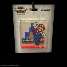 Super Nintendo World Mario Magnet Universal Studios Official New Sealed Souvenir picture