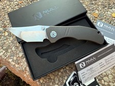 Null Knives Grace dark bead blast stone washed new EDC picture