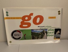 Microsoft Software Golf Print Ad/Poster Art PC Vintage 1996 36”x24” RARE picture