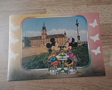 Disney Mickey & Minnie Mouse in Royal Castle in Warsaw Postcard in Polish RARE picture
