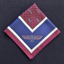 2024 Pebble Beach Concours Silk Scarf 1930 Packard 734 Speedster Runabout NEW picture