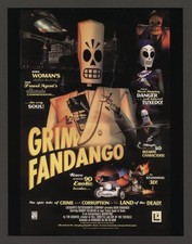 Grim Fandango PC Game 1998 Big Box Promo Ad Art Print Poster Vintage Classic picture
