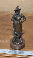 Victor Heinrich Seifert (1870-1953) bronze Art Nouveau Maiden with hat picture