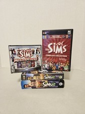 THE SIMS - Complete Collection, Mega Deluxe & Sims 2 (x2) EA Games PC CD picture