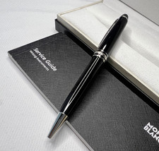 Luxury M.B Meisterstuck Le Grand Ballpoint Pen Black Platinum Line New in Box picture