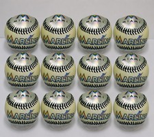 MIAMI MARLINS  Chrome and  White Collectible Souvenir Baseball Lot of 12  picture