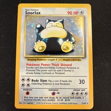 Pokemon Card - Snorlax Jungle No Symbol Error 11/64 Holo Rare picture