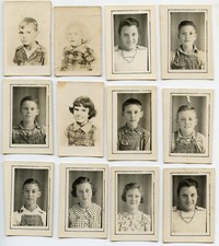 1930s ~ 1940s SEVIER COUNTY Tennessee 12 Set Original Boys Girls School Pictures picture