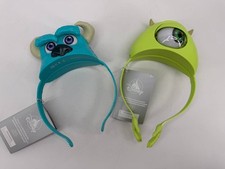 Disney Monsters Inc Sulley & Mike Wazowski Glow Headbands Set Of 2 New picture