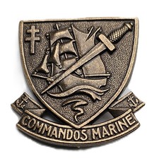 Commandos Marine Beret Badge A.B Paris picture