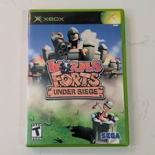 Worms Forts: Under Siege (Microsoft Xbox, 2005) Complete w/ Manual + Reg picture