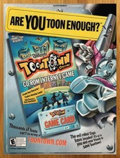 2003 Disney's ToonTown PC Vintage Print Ad/Poster Official Video Game Promo Art picture